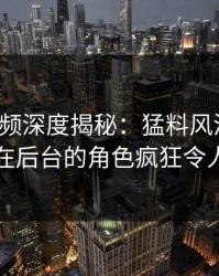 樱桃视频深度揭秘：猛料风波背后，网红在后台的角色疯狂令人意外